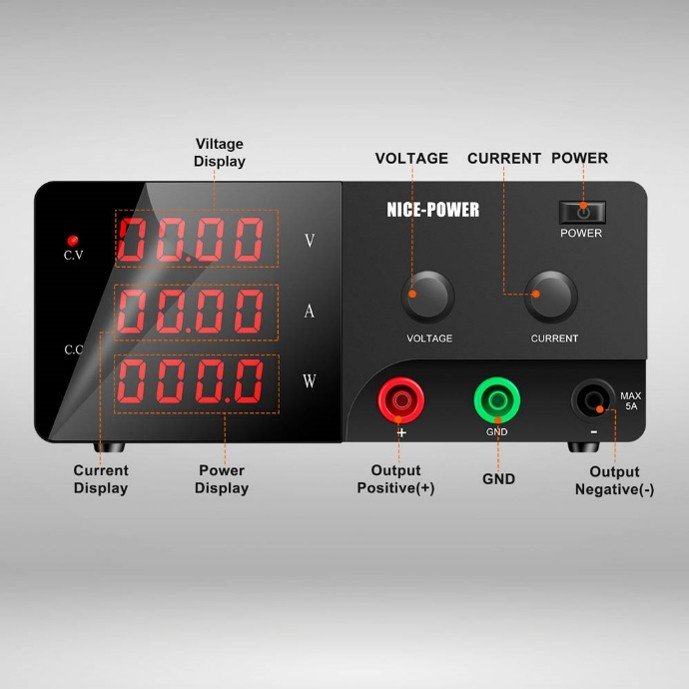 R-SPS12010 (Fuente de poder regulable de 0-120V / 0-10A Max.) - Imagen 3